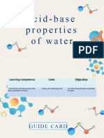 Acid-Base Properties of Water