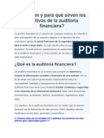 Auditoría Financiera Caracteristicas