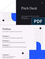 Black and Blue Simple Technology Pitch Deck Presentation