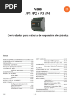 V800 /P1 /P2 / P3 /P4: Controlador para Válvula de Expansión Electrónica