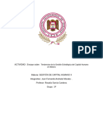 Ensayo Tendencias de La Gestión Estratégica Del Capital Humano en México