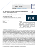 Hill S, Et Al., ESPGHAN ESPEN ESPR CSPEN Guidelines On Pediatric Parenteral Nutrition Home Parenteral Nutrition, Clinical Nutrition 2018