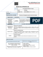 Sesión de Aprendizaje Por Desempeños