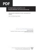 La Imputación Normativa en La Responsabilidad Civil Extracontractual