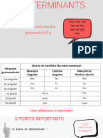 Determinants Possessifs