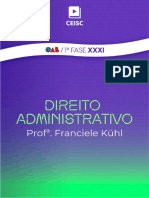 APOSTILA COMPLETA - DIREITO ADMINISTRATIVO - Prof. Francieli