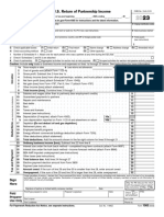 U.S. Return of Partnership Income: Sign Here