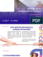 Manejo de La Resistencia Al Cambio