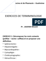 Exercices de Terminologie