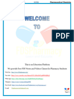 Pharmaceutical Chemistry Chapter 4 Organic Chemisty Notes