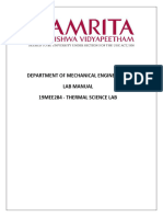 19mee284 Thermal Sciences Lab Manual