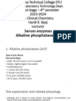 Medical Laboratory Technology Dept.: Serum Enzymes Alkaline Phosphatase ALP