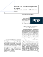 Autonomia Da Vontade, Autonomia Privada e Autodeterminação