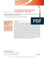 Effects of Tempering Temperature On Temperature-De