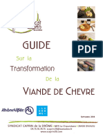 GUIDE Sur La TRANSFORMATION de La VIANDE DE CHEVRE