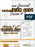 Sesión 1 - Repaso General - Admisión 2024