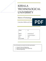 MTech AI Syllabus 2020