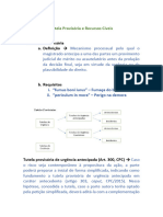 Tutela Provisória e Recursos Cíveis