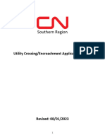 Utility Crossing Encroachment Application Packet