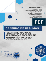 Caderno de Resumos - I Seminário Nacional de Educação Especial Na Perpesctiva Inclusiva