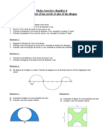 Fiche Exercice Périmètre D'un Cercle Et Aire D'un Disque