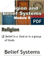 UCSP Module 9 Religion and Belief Systems