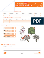 Lesson 5 Worksheet Lesson 5 Worksheet: Activity 1: 1. Write The Months in The Correct Order