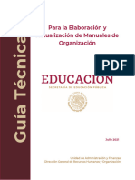 Guía para La Elaboración y Actualización de Manuales de Organización-2021