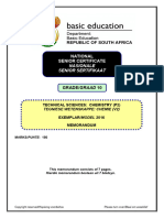 Technical Sciences P2 Grade 10 Exemplar 2016 Eng & Afr Memo