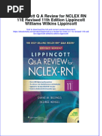 Ebook Lippincott Q A Review For Nclex RN 11E Revised 11Th Edition Lippincott Williams Wilkins Lippincott Online PDF All Chapter