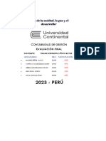 Examen Final Contabilidad de Gestion