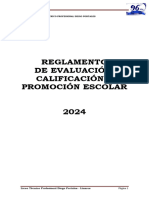 Reglamento de Evaluación - Calificación y Promoción 2024