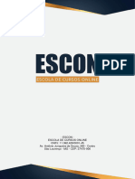 Escon - Escola de Cursos Online CNPJ: 11.362.429/0001-45 Av. Antônio Junqueira de Souza, 260 - Centro São Lourenço - MG - CEP: 37470-000