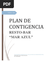 Plan de Contingencia Resto-Bar Mar Azul