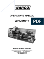 Lathe Wm290v Manual