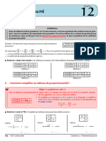 La Proportionnalite Cours Et Exercices FR