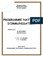 Programme National D'Immunisation: Elaboré Par: M Mohamed Bouradouia