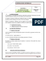 Chap 4 Elaboration Des Metaux - Prof