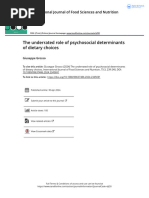 The Underrated Role of Psychosocial Determinants of Dietary Choices