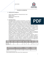 Syllabus Taller Diagnostico e Intervencion Psicosocial Area Social 2024