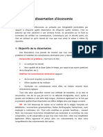 La Dissertation D'economie