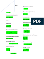 Fórmulas de Física