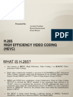 H.265 High Efficiency Video Coding (HEVC) : Presented by