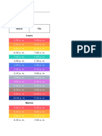 Timetable