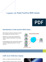 Explain The Tools Used For DOS Attack