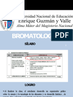 Sesión 1. Bromatologia UNE