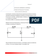 Circuitos de Corriente Continua Actividad de Evaluación Formativa