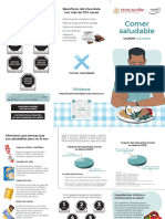 Unadm Triptico Comer Saludable Color