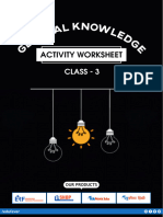 Class 3 GK Activity Worksheet 5