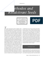 Orthodox and Recalcitrant Seeds